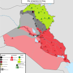 Map of ISIS in Iraq